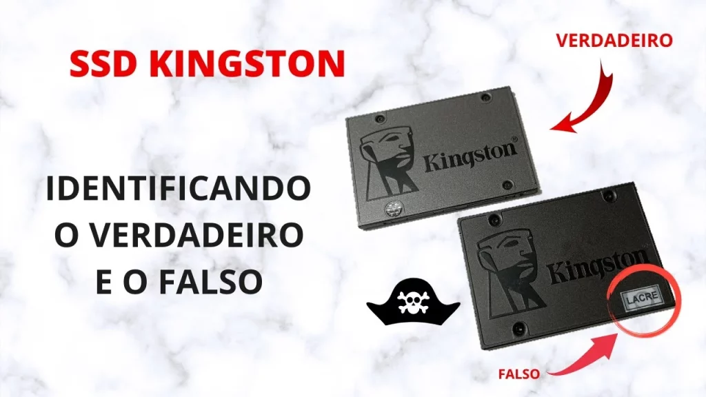 SSD Kingston – Verifique a autenticidade para proteger seus dados.